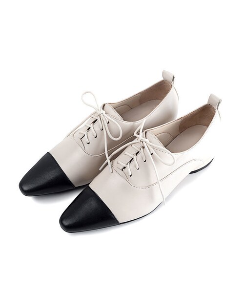 ジェオックス GEOX ☆ レザー オックスフォードシューズ 35 ホワイト ジェオックス GEOX ☆ レザー オックスフォードシューズ 35 ホワイト