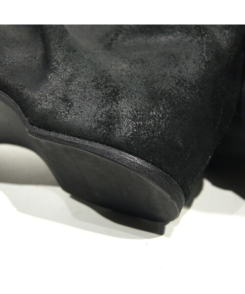 The Viridi-anne（ザヴィリディアン）の「14A/W The Viridi-anne インヒールベロアブーツ BLACK（ブーツ・メンズ・BLACK	・1(25.5cm-26cm)	/2(26.5cm-27cm)	/3(27.5cm-28cm)）」の8枚目の写真