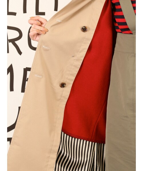 Rouge vif la cle（ルージュヴィフラクレ）の「ライナー付きロングトレンチ【予約】（ジャケット/アウター・レディース・ベージュ・36/38）」の9枚目の写真