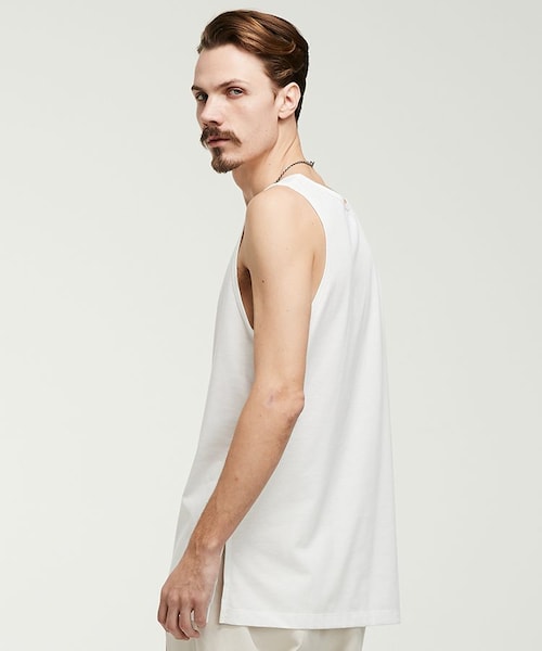 LIDNM(リドム)の「LAYERED TANK TOP(タンクトップ・メンズ・ホワイト系・MEDIUM/LARGE)」の4枚目の写真