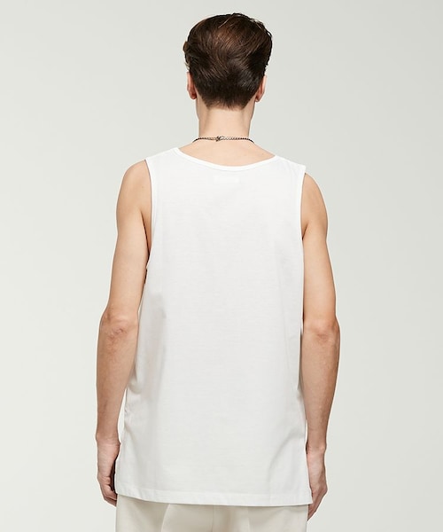LIDNM(リドム)の「LAYERED TANK TOP(タンクトップ・メンズ・ホワイト系・MEDIUM/LARGE)」の5枚目の写真