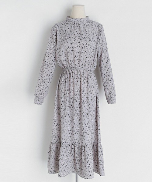 DHOLIC（ディーホリック）の「ウエストゴム花柄ワンピース（ワンピース・レディース・ホワイト/パープル/ピンク・FREE）」の2枚目の写真