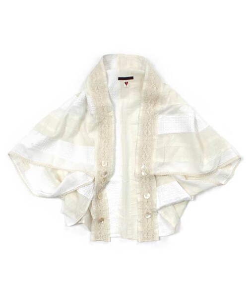 Natural Boo（ナチュラルブー）の「ケープショール（パッチワーク生地）（ファッション雑貨・キッズ・ナチュラル・S(120~130cm)/L(140~150cm)）」の4枚目の写真