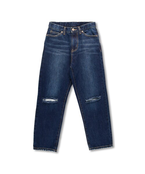 LEGURUS STANDARD（レグルススタンダード）の「クラッシュデニムパンツ（デニムパンツ・キッズ・ブルー/ネイビーブルー・S～L）」の2枚目の写真