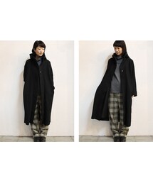 kapital リングコート サイズ2 ブラックウール KAPITAL（キャピタル）の「CAERULA カエルラ ウールリングコベリン