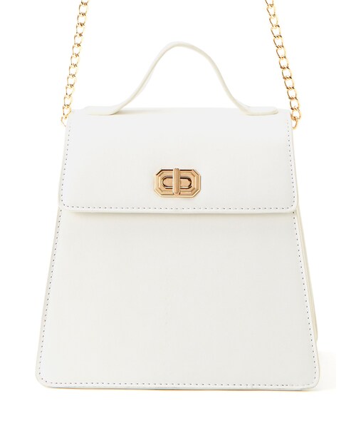 GRL（グレイル）の「台形ショルダーバッグ（ショルダーバッグ・レディース・ブルー/ブラック/ベージュ/モカ/オフホワイト/オリーブ/グレージュ・F）」の2枚目の写真