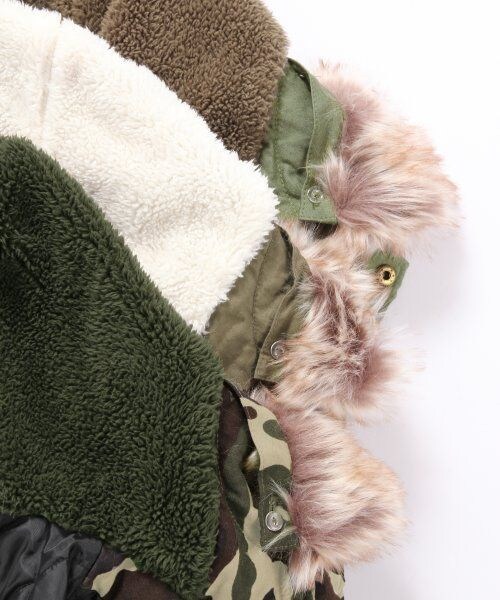 GLOBAL WORK（グローバルワーク）の「【WEB先行予約】モッズコート（ジャケット/アウター・キッズ・カモフラ01/カーキ72/カーキブラウン78・Ｓ（90～100cm）/Ｍ（100～110cm）/Ｌ（110～120cm）/ＸＬ(120～130cm)）」の14枚目の写真