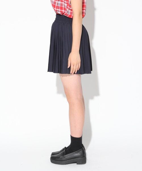 repipi armario（レピピ アルマリオ）の「シフォンプリーツキュロット（スカート・レディース・レッド/グリーン/ネイビー・ＸＳ/Ｍ）」の4枚目の写真