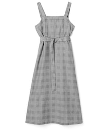 GRL | ベルト付きグレンチェックバックプリーツジャンパースカート(スカート)