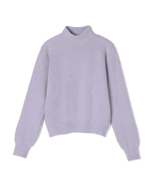 GRL（グレイル）の「ハイネックニットトップス（ニット/セーター・レディース・ブラック/ラベンダー・M）」の2枚目の写真