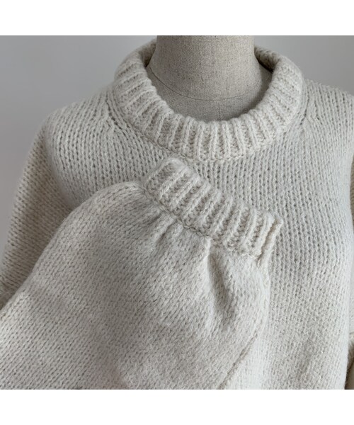 no brand(ノーブランド)の「オーバーサイズクルーネックニットプルオーバー(ニット/セーター・レディース・その他)」の14枚目の写真