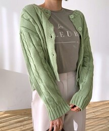 DHOLIC | ケーブルニットカーディガン(カーディガン/ボレロ)