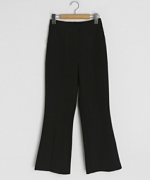 DHOLIC（ディーホリック）の「スリットブーツカットスラックス（スラックス・レディース・ホワイト/ブラック・FREE）」の2枚目の写真