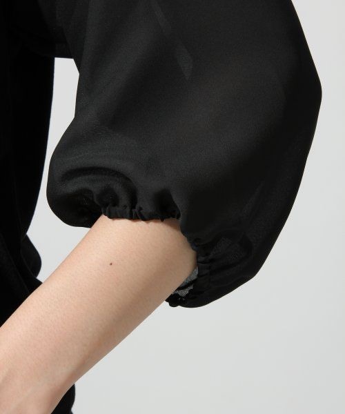 LEPSIM(レプシィム)の「【秋物新作】ソデシフォンキリカエT/5S(トップス・レディース・オフ×オフ/ブラック×ブラック/グレー×オフ/ライトベージュ×オフ・FREE SIZE)」の13枚目の写真