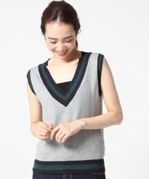 A part by | ラインＶネックノースリーブ(トップス)