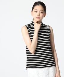 A part by | Ｃボーダーハイネックノースリーブ(トップス)