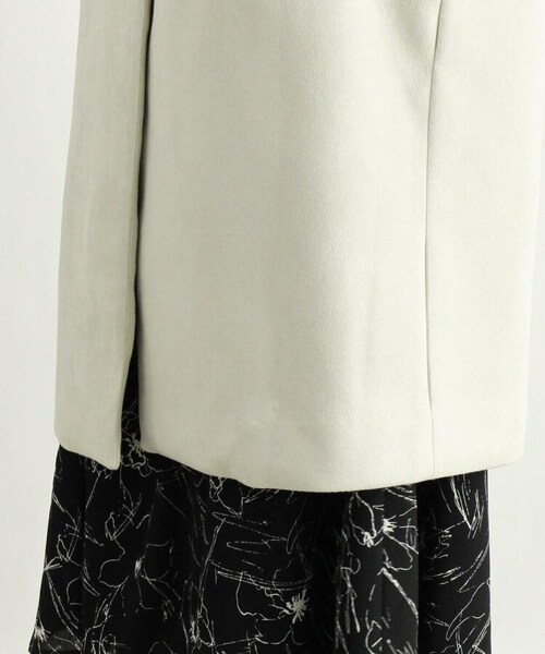 OZOC（オゾック）の「スエード調ノーカラーロングジャケット（ジャケット/アウター・レディース・ナチュラル(050)/ピンク(070)/カーキ(027)・38(M)）」の17枚目の写真