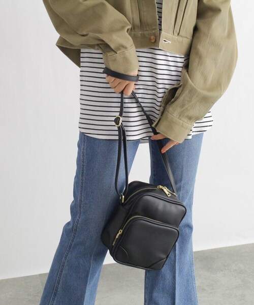 OZOC（オゾック）の「縦長ショルダーBAG（バッグ・レディース・ブラック(019)/ブラウン(142)/アイボリー(104)/カーキ(027)/ベージュ(152)・00）」の16枚目の写真