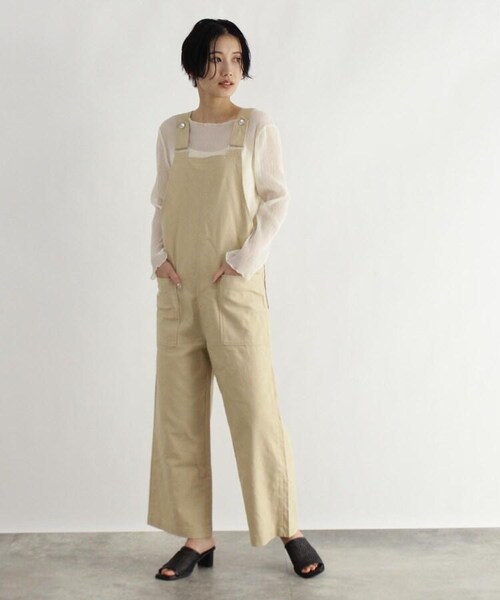 OZOC（オゾック）の「[洗える]シアーブラウス（トップス・レディース・アイボリー(004)/ピンク(070)/ブラック(019)・38(M)）」の14枚目の写真