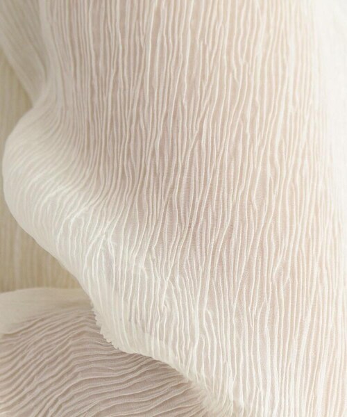 OZOC（オゾック）の「[洗える]シアーブラウス（トップス・レディース・アイボリー(004)/ピンク(070)/ブラック(019)・38(M)）」の12枚目の写真