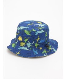 HAKKA KIDS | [ボーイズ・UVカット・リバーシブル]グラフィティーダイナソー(恐竜)プリントハット(帽子)