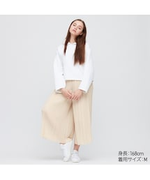 UNIQLO | シフォンプリーツスカートパンツ（丈標準51.5～53.5cm）(その他パンツ)