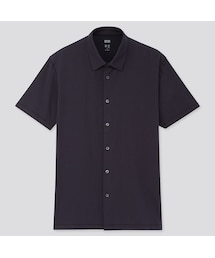 UNIQLO | エアリズムジャージーポロシャツ（フルオープン・半袖）(ポロシャツ)