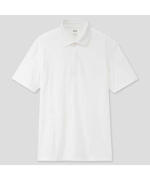 UNIQLO（ユニクロ）の「エアリズムジャージーポロシャツ（半袖）（ポロシャツ・メンズ・OLIVE 56/BLACK 09/WHITE 00/NAVY 69・S/XL/3XL/M/4XL/L/XS/XXL）」の2枚目の写真