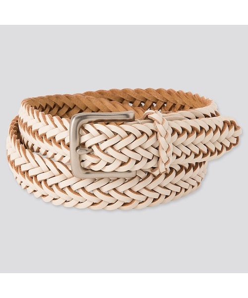 UNIQLO（ユニクロ）の「レザーメッシュベルト（ベルト・メンズ・BLACK 09/DARK BROWN 38/OFF WHITE 01・XXL/L/XL/M）」の2枚目の写真