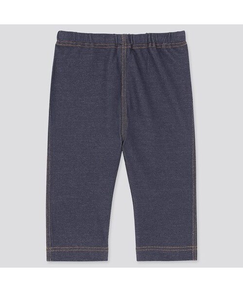 UNIQLO（ユニクロ）の「レギンス（デニム・7分丈）（その他ベビー用品・キッズ・BLUE 63/BLUE 68/BLUE 65・100/90/80/70/110）」の2枚目の写真