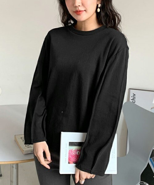 DHOLIC（ディーホリック）の「タックパフTシャツ（Tシャツ/カットソー・レディース・ピンク/ブラック/ホワイト・FREE）」の3枚目の写真