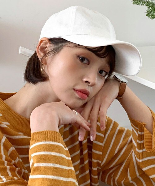 DHOLIC（ディーホリック）の「コットンキャップ（キャップ・レディース・ベージュ/ホワイト/ブラック・FREE）」の2枚目の写真