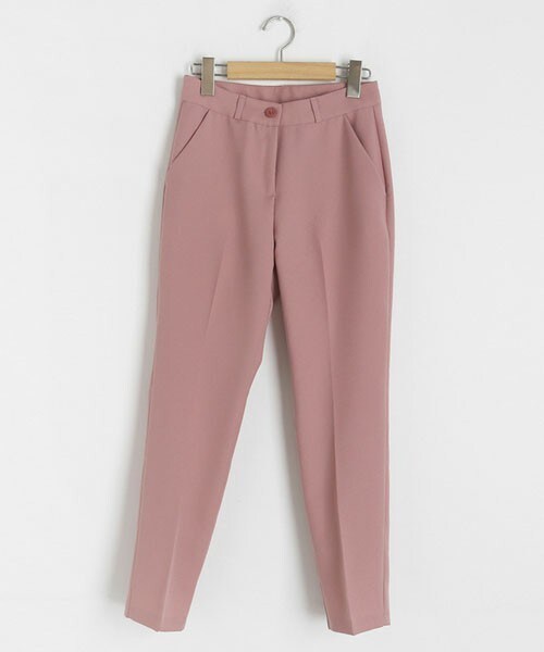 DHOLIC（ディーホリック）の「スリムスラックスパンツ（スラックス・レディース・グリーン/ベージュ/ピンク/ブルー/ブラック/その他・S/M/L）」の5枚目の写真