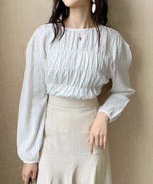 DHOLIC | リンクルシャーリングブラウス(シャツ/ブラウス)