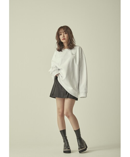 N WITH.（エヌウィズ）の「N WITH.スウェット（スウェット・レディース・ベージュ/ホワイト/ブルー/ブラック・F）」の2枚目の写真