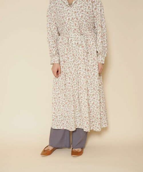 Crisp（クリスプ）の「リブフレアパンツ[c2R2684]（その他パンツ・レディース・ブラウン/ネイビー・FREE）」の2枚目の写真