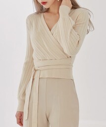 DHOLIC STYLE | [commonunique] ワイドリブラップニット(ニット/セーター)