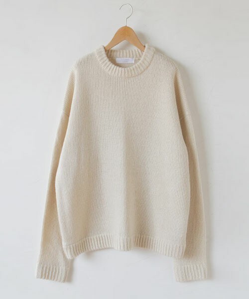 DHOLIC STYLE（ディーホリックスタイル）の「[ontheriver] オーバーサイズアクリルニット（ニット/セーター・レディース・オレンジ/ベージュ/ブルー/グリーン/ブラック・FREE）」の3枚目の写真