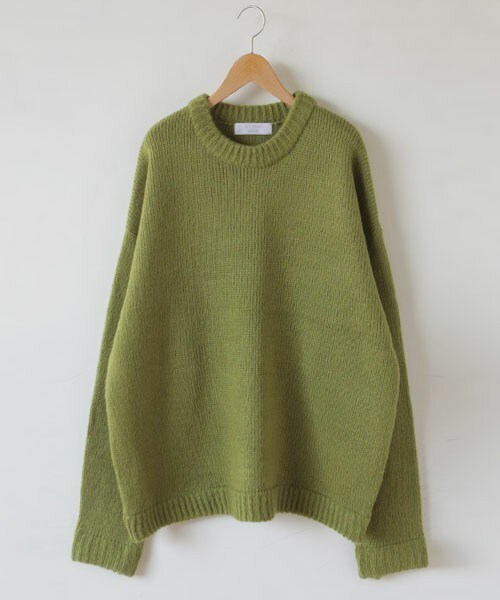 DHOLIC STYLE（ディーホリックスタイル）の「[ontheriver] オーバーサイズアクリルニット（ニット/セーター・レディース・オレンジ/ベージュ/ブルー/グリーン/ブラック・FREE）」の4枚目の写真