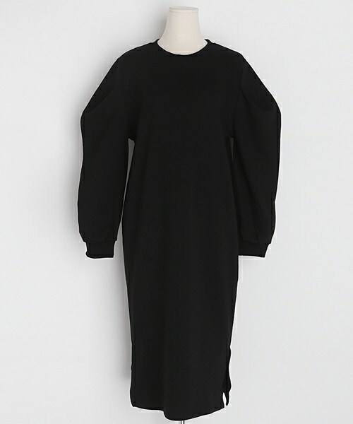 DHOLIC（ディーホリック）の「パフスウェットワンピース（ワンピース・レディース・グレー/ホワイト/ブラック・FREE）」の3枚目の写真