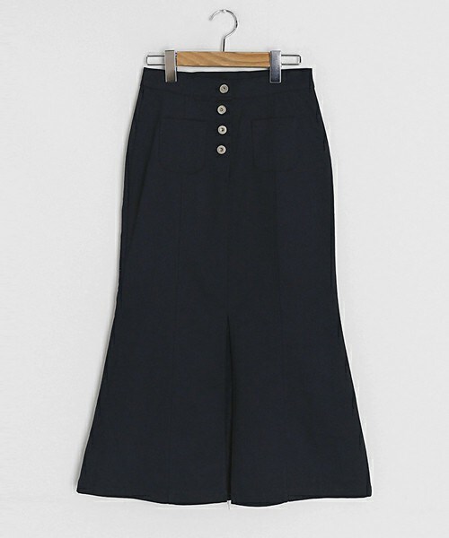 DHOLIC（ディーホリック）の「ボタンマーメイドスカート（スカート・レディース・グリーン/ホワイト/ブルー・S/M）」の3枚目の写真