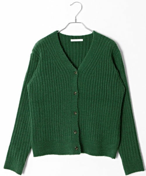 DHOLIC STYLE（ディーホリックスタイル）の「[laurenhi] 6COLORSリブニットカーディガン（カーディガン/ボレロ・レディース・ブルー/グリーン/オレンジ/ブラック/ブラウン/ベージュ・FREE）」の5枚目の写真