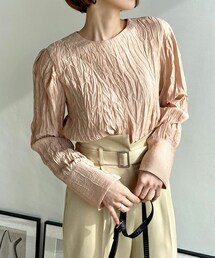 DHOLIC | 2WAYボタンリンクルブラウス(シャツ/ブラウス)