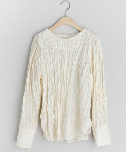 DHOLIC(ディーホリック)の「2WAYボタンリンクルブラウス(シャツ/ブラウス・レディース・ピンク/ホワイト/ブラック・FREE)」の2枚目の写真