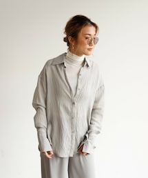 Auntie Rosa Holiday | サテンルーズシャツ(シャツ/ブラウス)