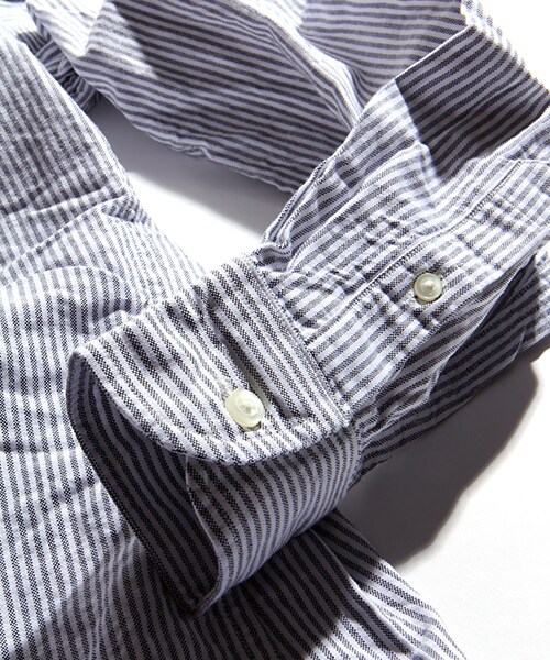 FREAK'S AMERICA（フリークスアメリカ）の「L/S CANDY STRIPE SHIRTS 【MADE IN USA】（その他・メンズ・ブラック/ネイビー・S/M/L）」の13枚目の写真