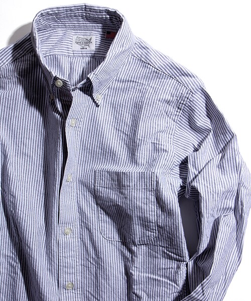FREAK'S AMERICA（フリークスアメリカ）の「L/S CANDY STRIPE SHIRTS 【MADE IN USA】（その他・メンズ・ブラック/ネイビー・S/M/L）」の9枚目の写真