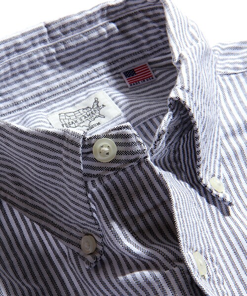FREAK'S AMERICA（フリークスアメリカ）の「L/S CANDY STRIPE SHIRTS 【MADE IN USA】（その他・メンズ・ブラック/ネイビー・S/M/L）」の10枚目の写真
