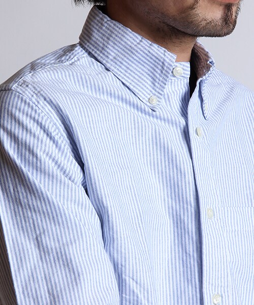 FREAK'S AMERICA（フリークスアメリカ）の「L/S CANDY STRIPE SHIRTS 【MADE IN USA】（その他・メンズ・ブラック/ネイビー・S/M/L）」の4枚目の写真