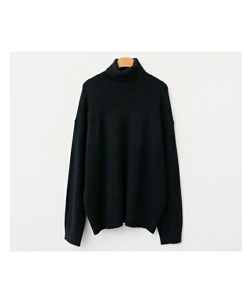 fd style（エフディ スタイル）の「カシミヤブレンドシンプルタートルネックニット（ニット/セーター・レディース・브라운/화이트/옐로우/오렌지/그린/퍼플/베이지/블랙・F(44-66)）」の3枚目の写真